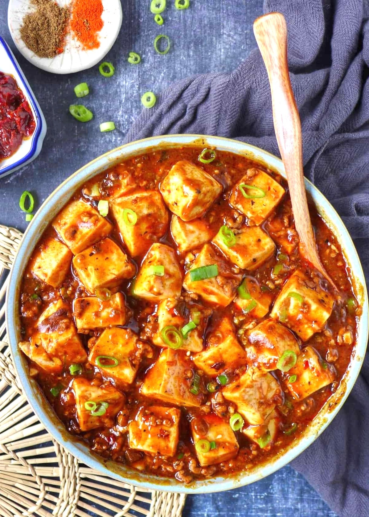 Bean Curd Szechuan Style MaPo Tofu Recipe