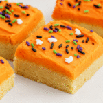 Halloween Frosted Sugar Cookie Bars Recipe