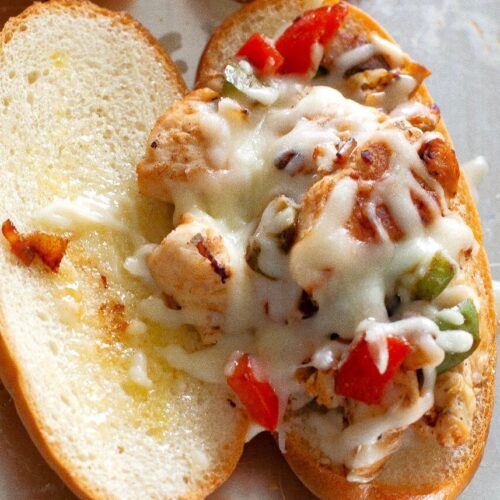Chicken Cheesesteak Sandwiches