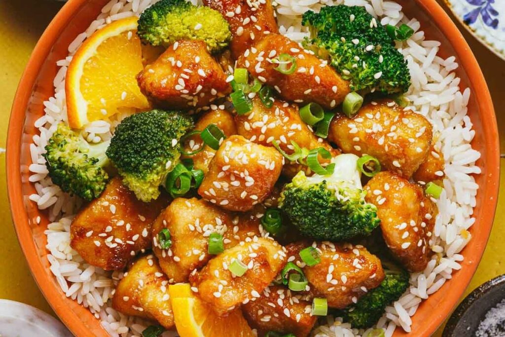 Air Fryer Orange Chicken