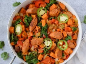 Sweet Potato Cajun Sausage Hash