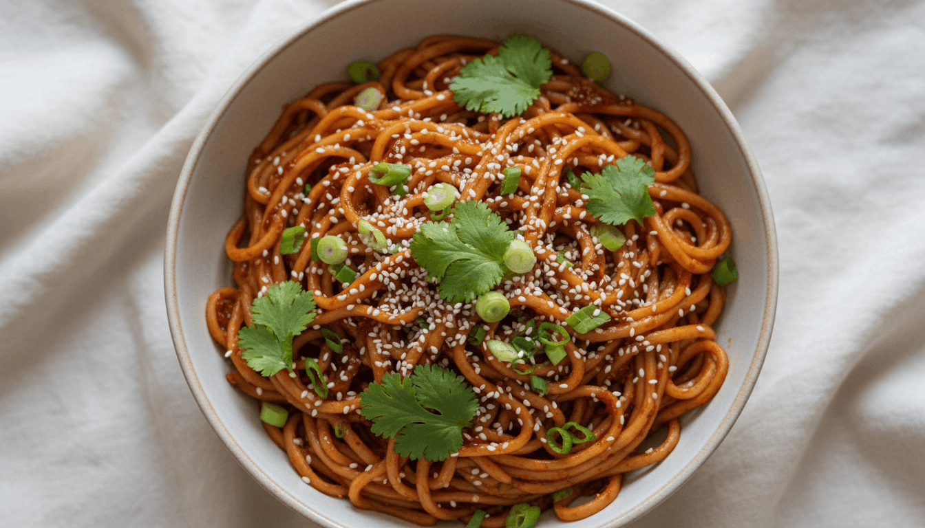 Spicy Chili Garlic Noodles Recipe