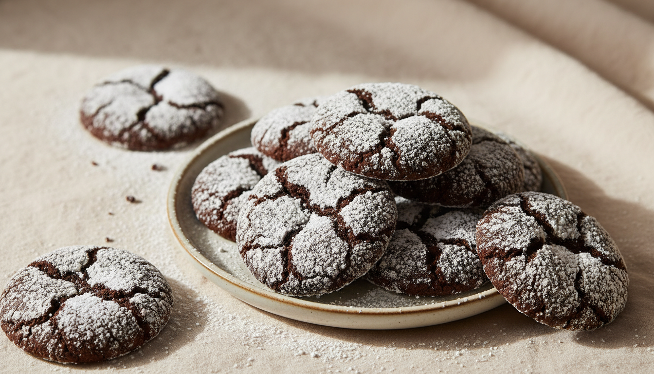 Chocolate Crinkle Cookies Recipe