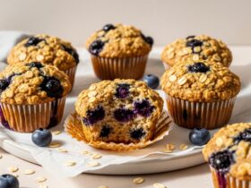 Vegan Blueberry Oatmeal Muffins Recipe