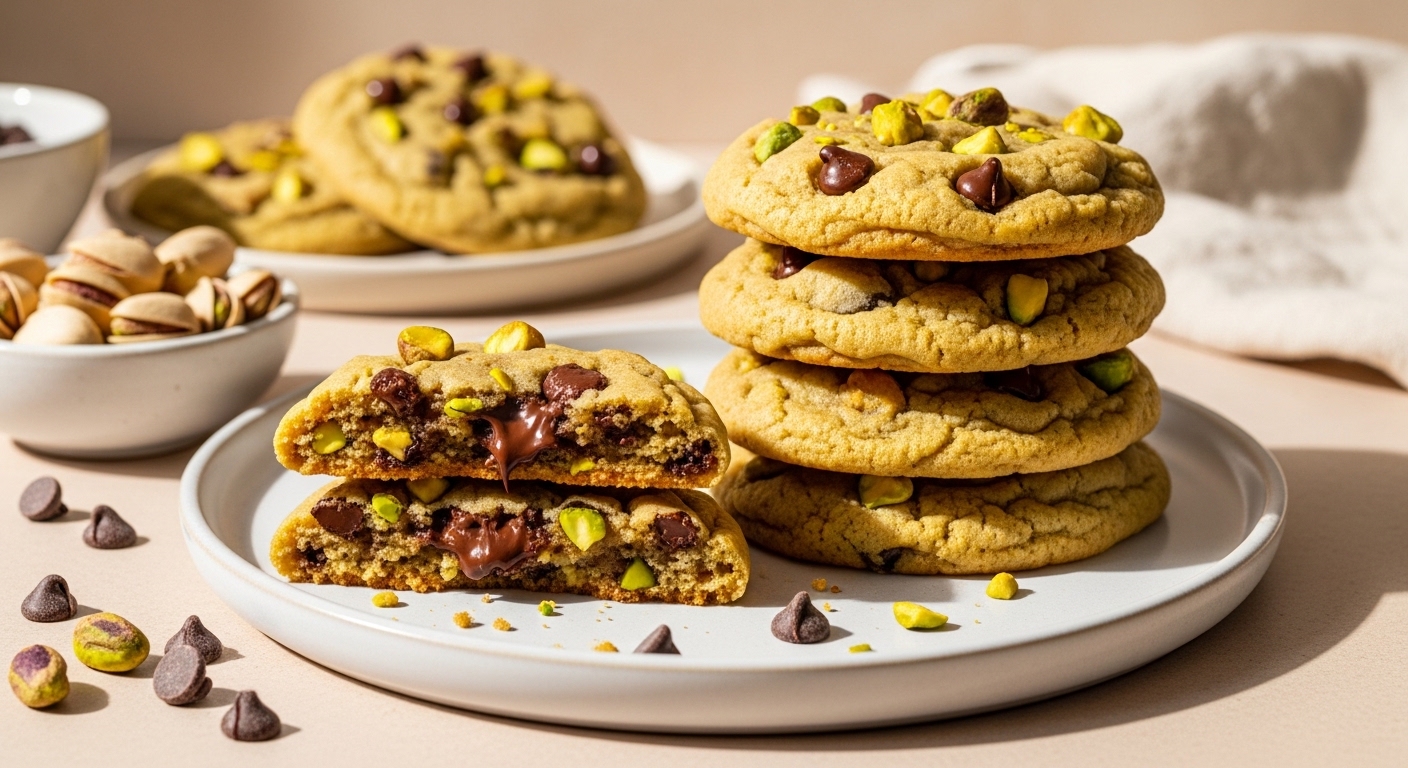 Gluten Free Pistachio Chocolate Chip Cookies Recipe