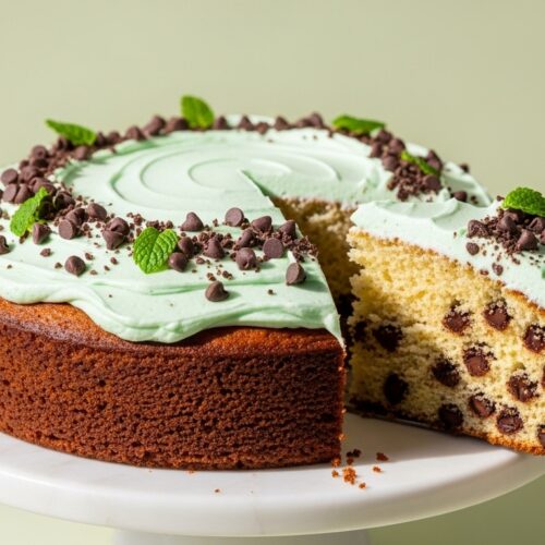 Gluten Free Mint Chocolate Chip Cake Recipe