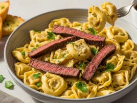 Garlic Steak Tortellini Recipe