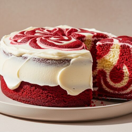 Gluten Free Red Velvet Marble Cake Recipe