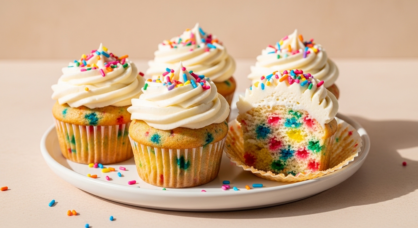 Vegan Gluten Free Funfetti Cupcakes Recipe