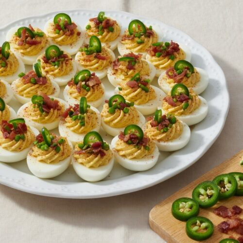 Jalapeno Popper Deviled Eggs Recipe