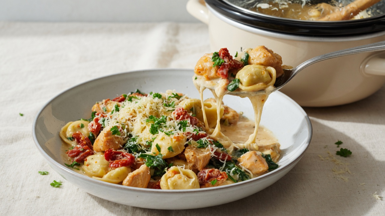 Crockpot Chicken Tortellini Recipe
