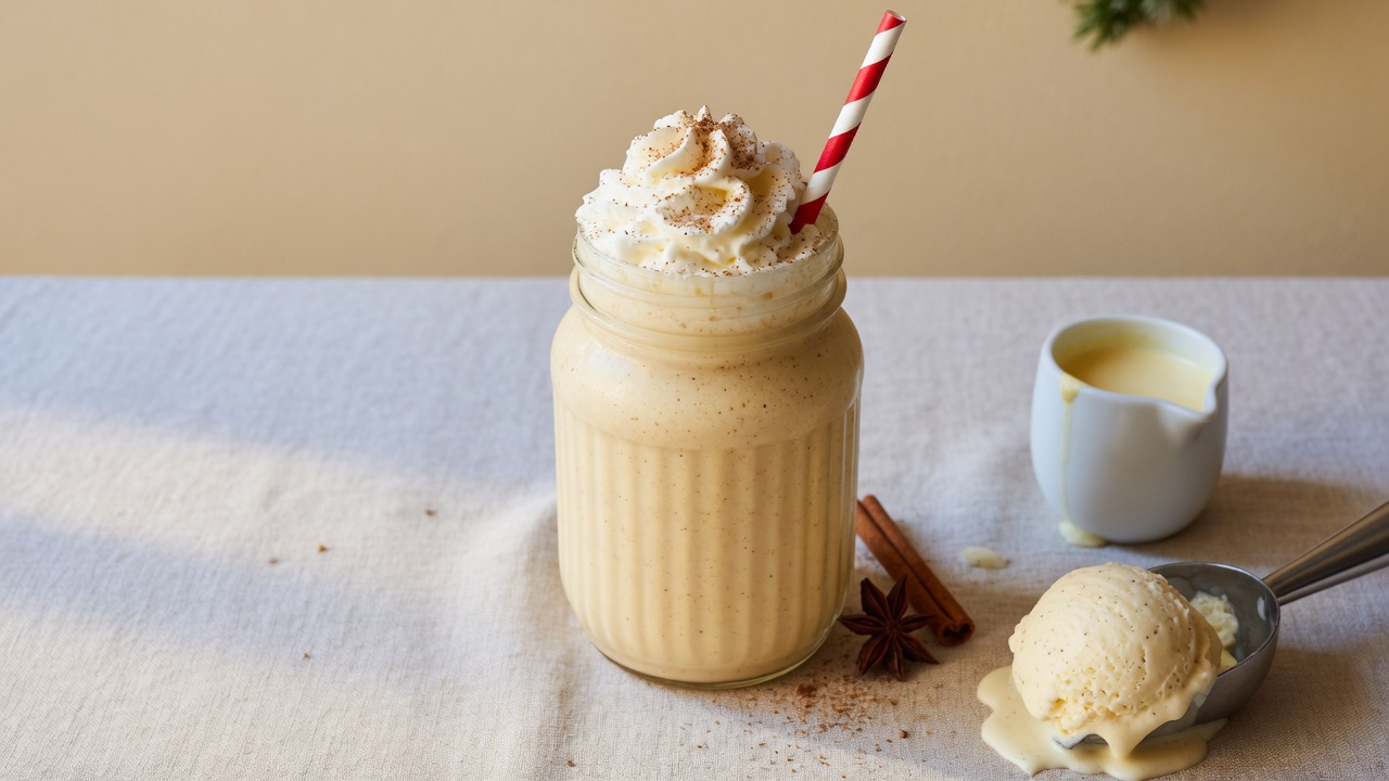 Eggnog Milkshake Recipe