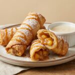 Peach Cobbler Egg Rolls Recipe