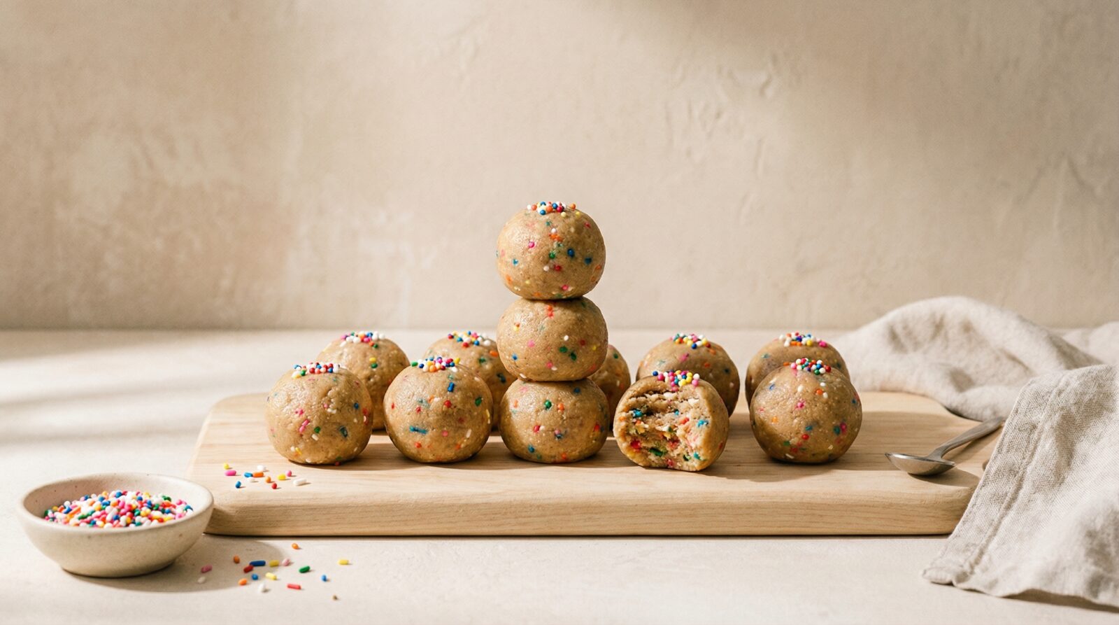 Cake Batter Energy Balls Recipe