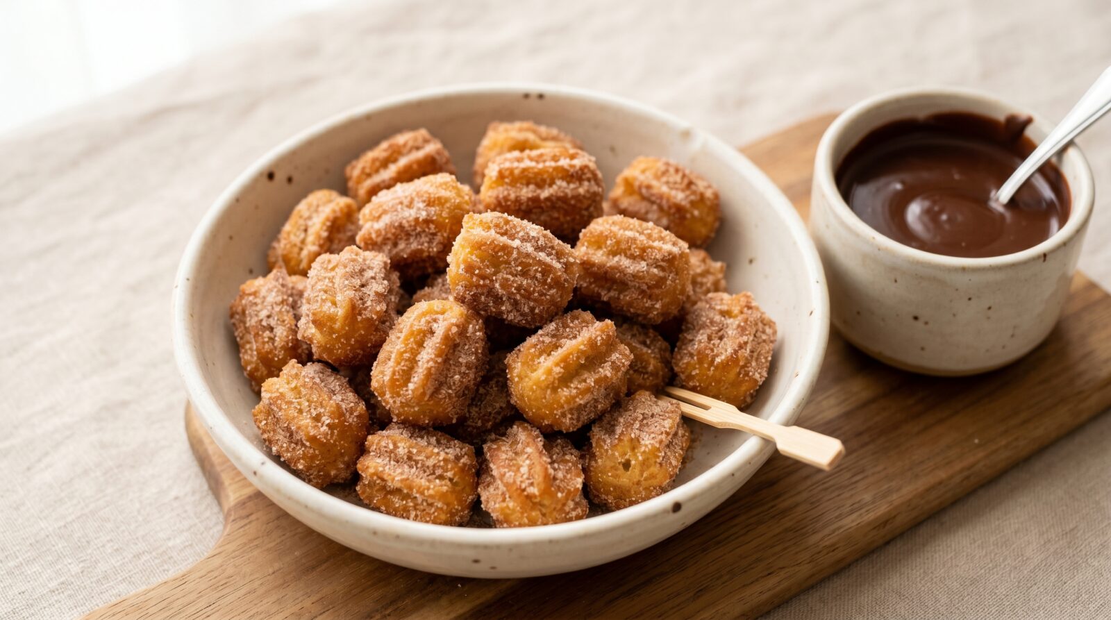 Fluffy Air Fryer Churro Bites Recipe
