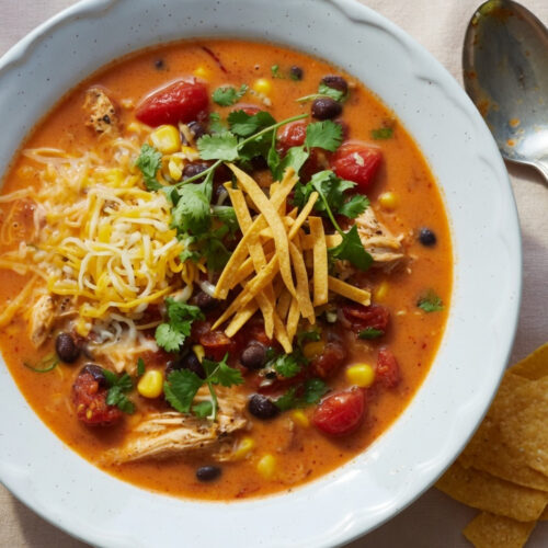Restaurant Style Chicken Enchilada Soup Recipe