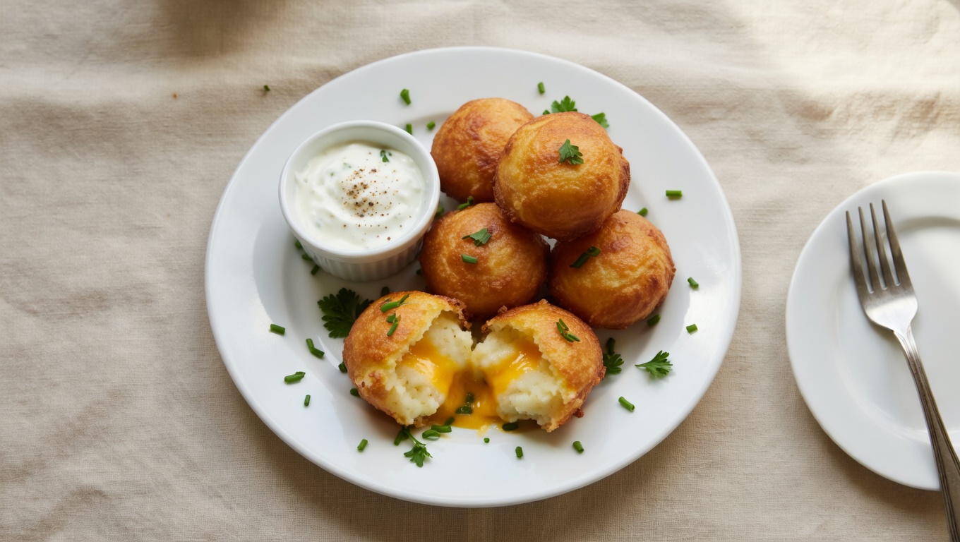 Mashed Potato Cheese Puffs Recipe