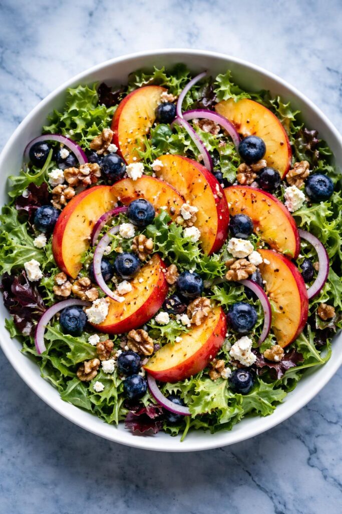 Blue Peach Feta Salad Recipe