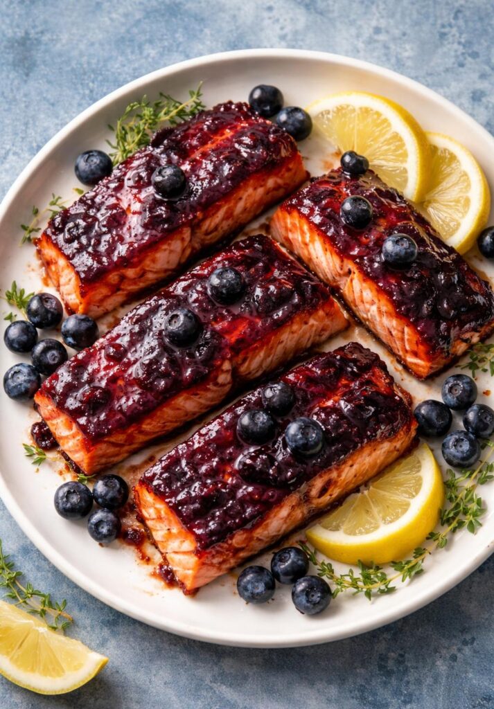 Blueberry Glazed Salmon Recipe