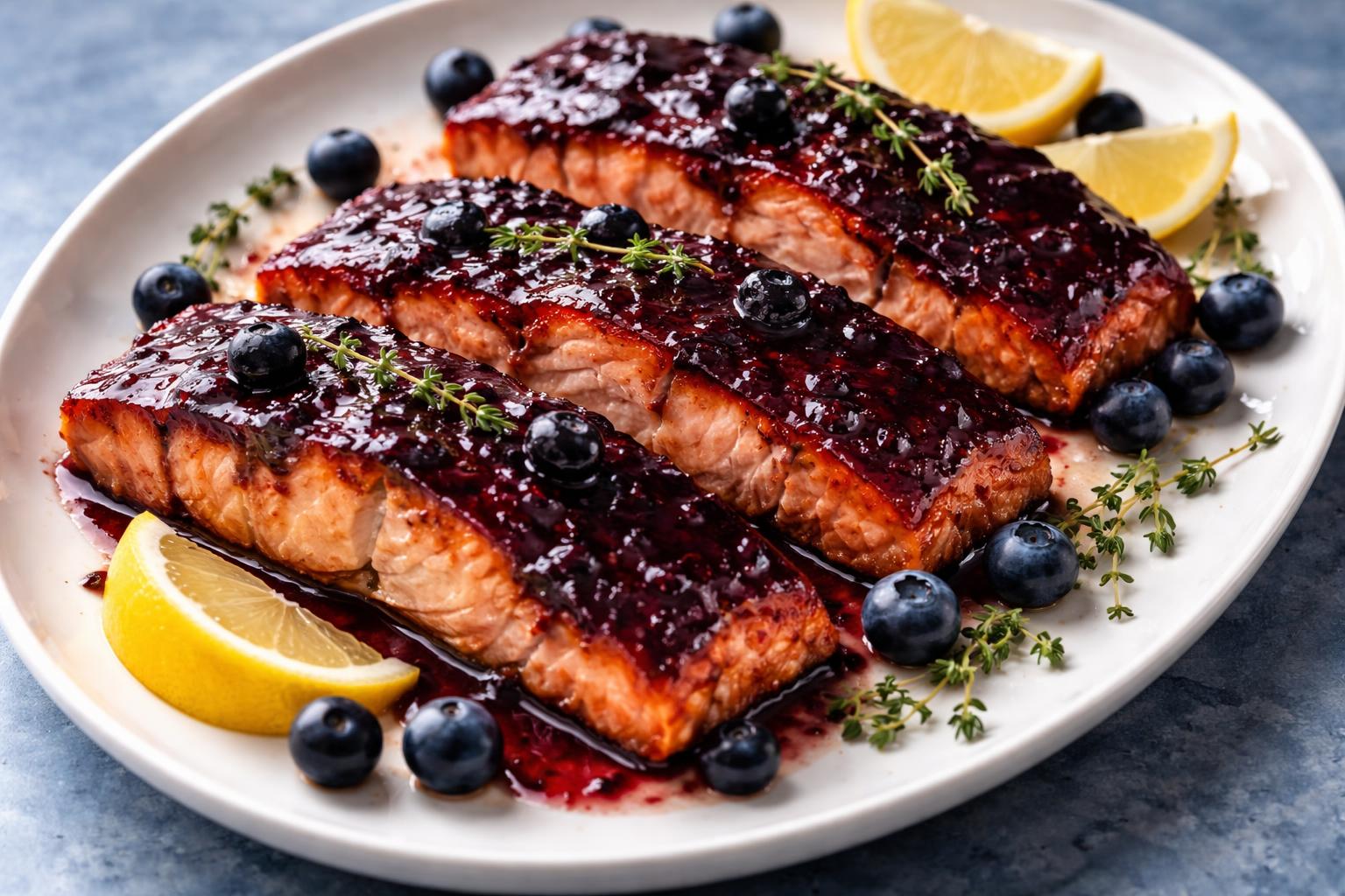 Blueberry Glazed Salmon Recipe