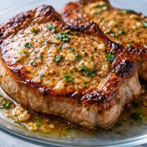 Garlic Butter Pan-Seared Pork Chops Recipe