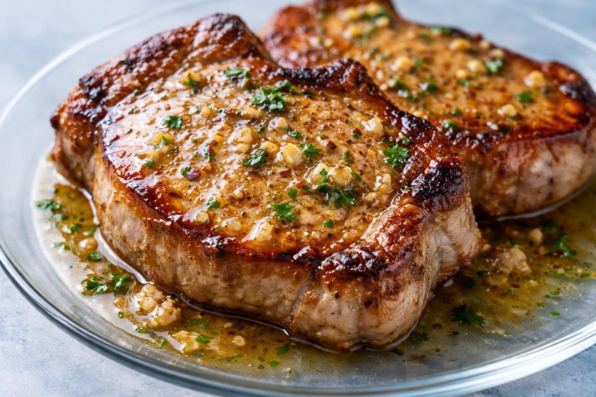 Garlic Butter Pan-Seared Pork Chops Recipe