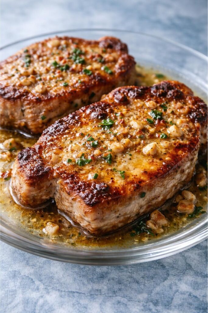 Garlic Butter Pan-Seared Pork Chops Recipe