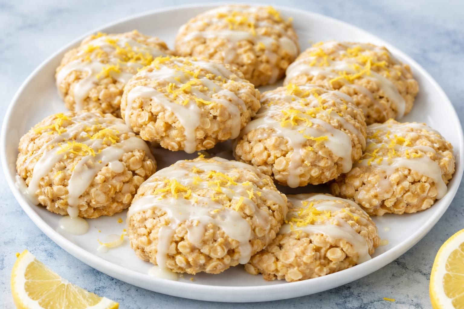 Lemon Oatmeal No-Bake Cookies Recipe