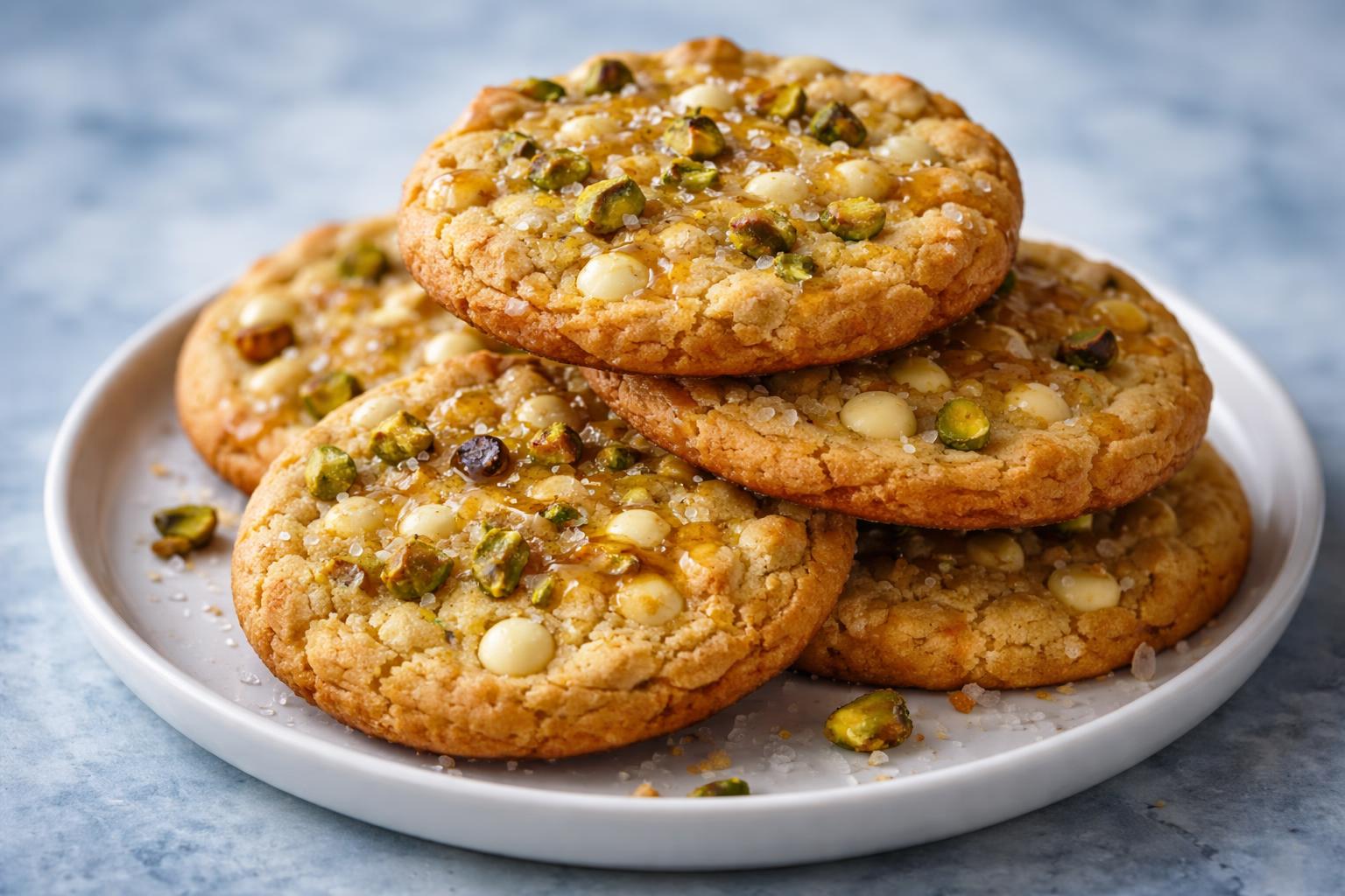 Salted Honey Pistachio Cookies Recipe
