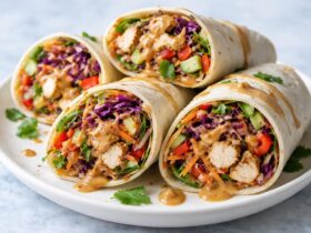 Thai Peanut Chicken Wraps Recipe