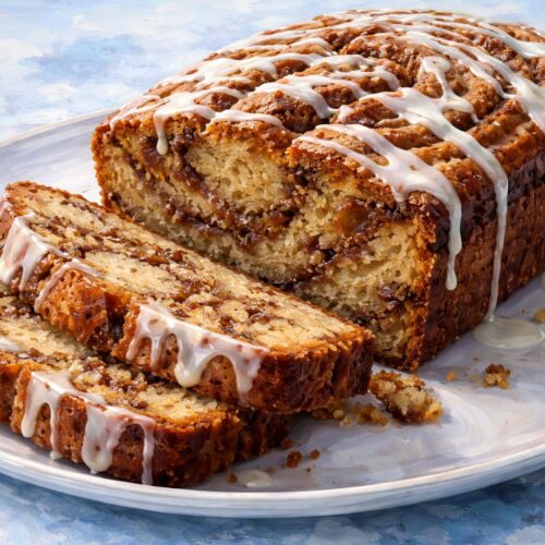 Cinnamon Roll Banana Bread Recipe