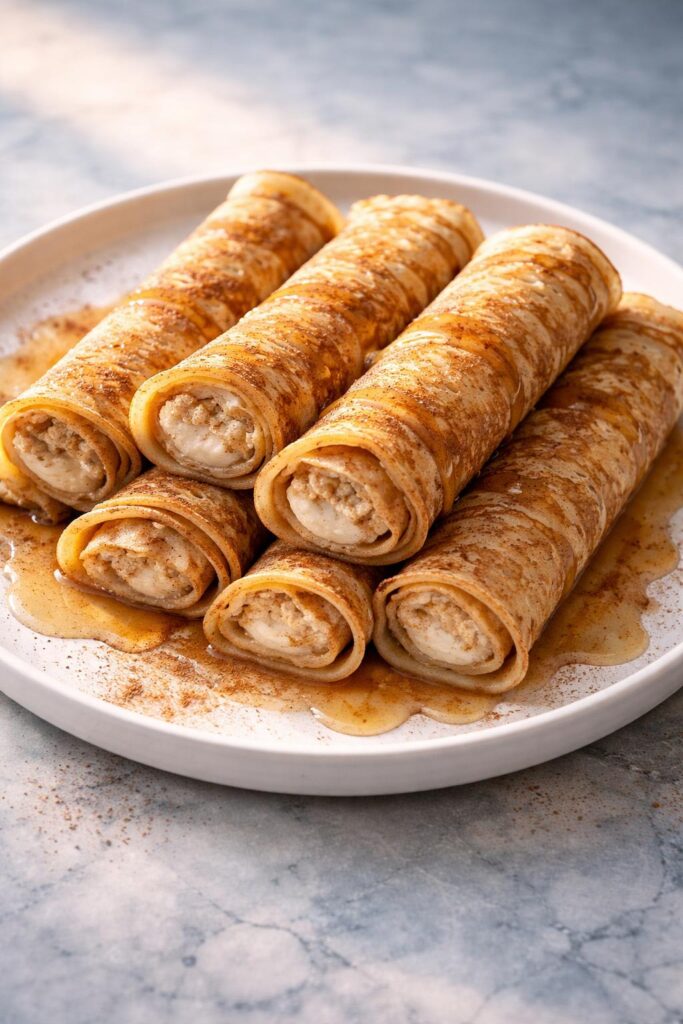 Cinnamon Roll Protein Crepes Recipe