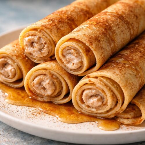 Cinnamon Roll Protein Crepes Recipe