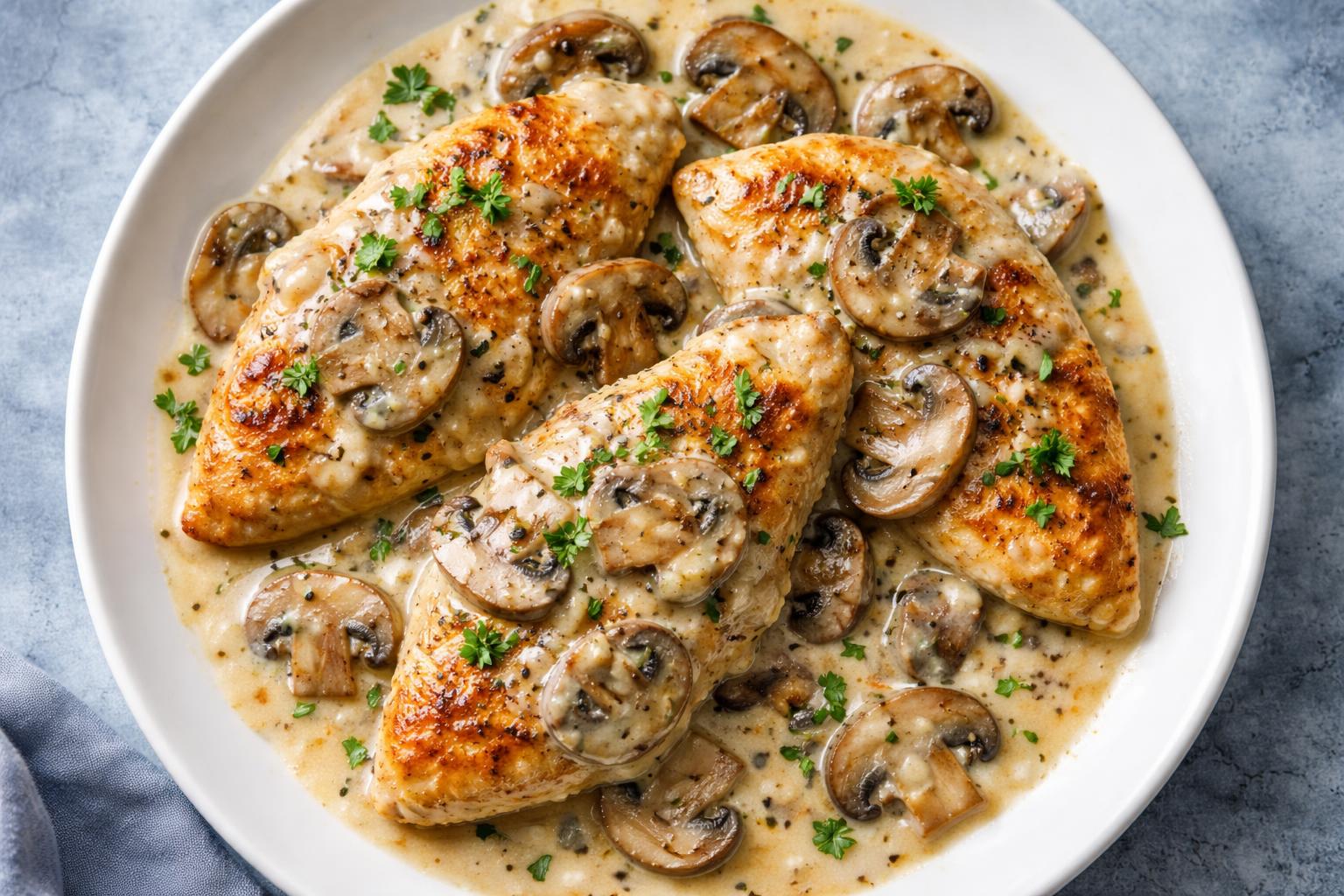 Creamy Mushroom Chicken Recipe