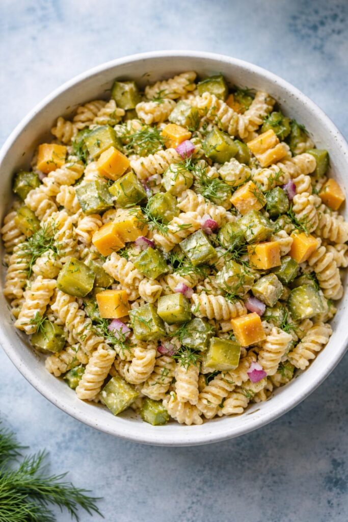 Dill Pickle Pasta Salad Recipe