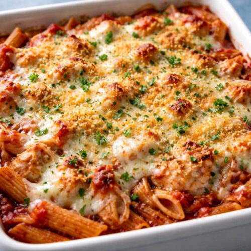 High Protein Chicken Parmesan Casserole Recipe