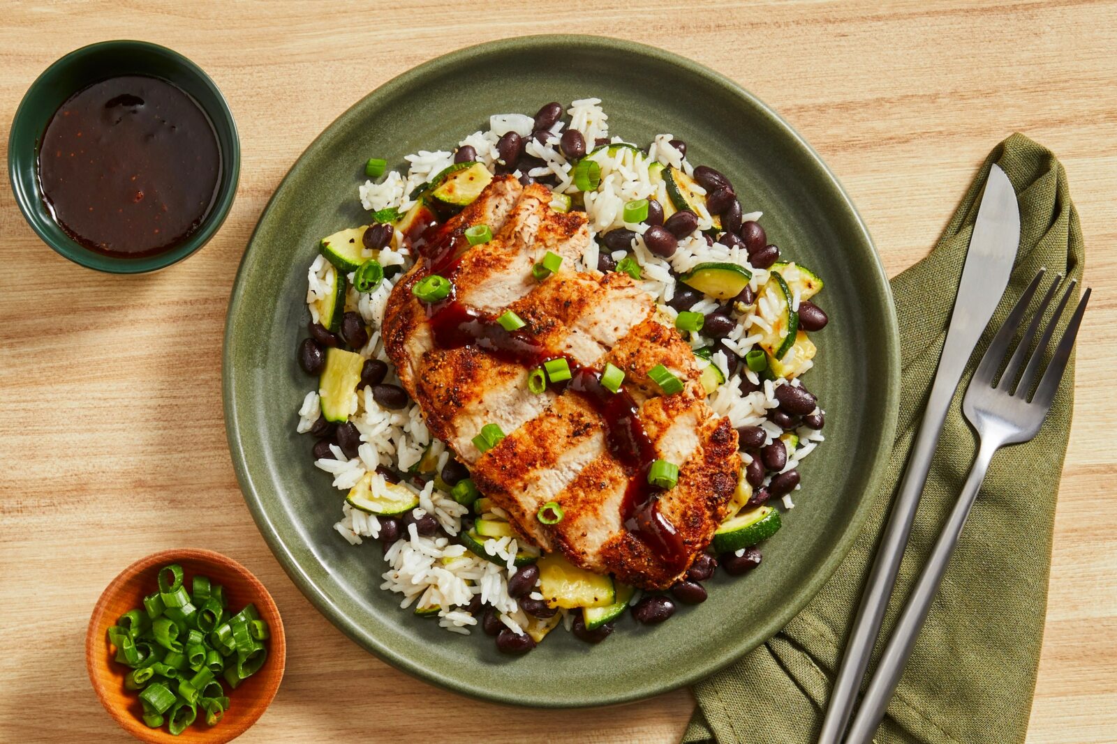 Honey BBQ Chicken Rice Recipe