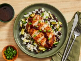 Honey BBQ Chicken Rice Recipe