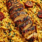 One Pot Cajun Chicken Alfredo Orzo Recipe
