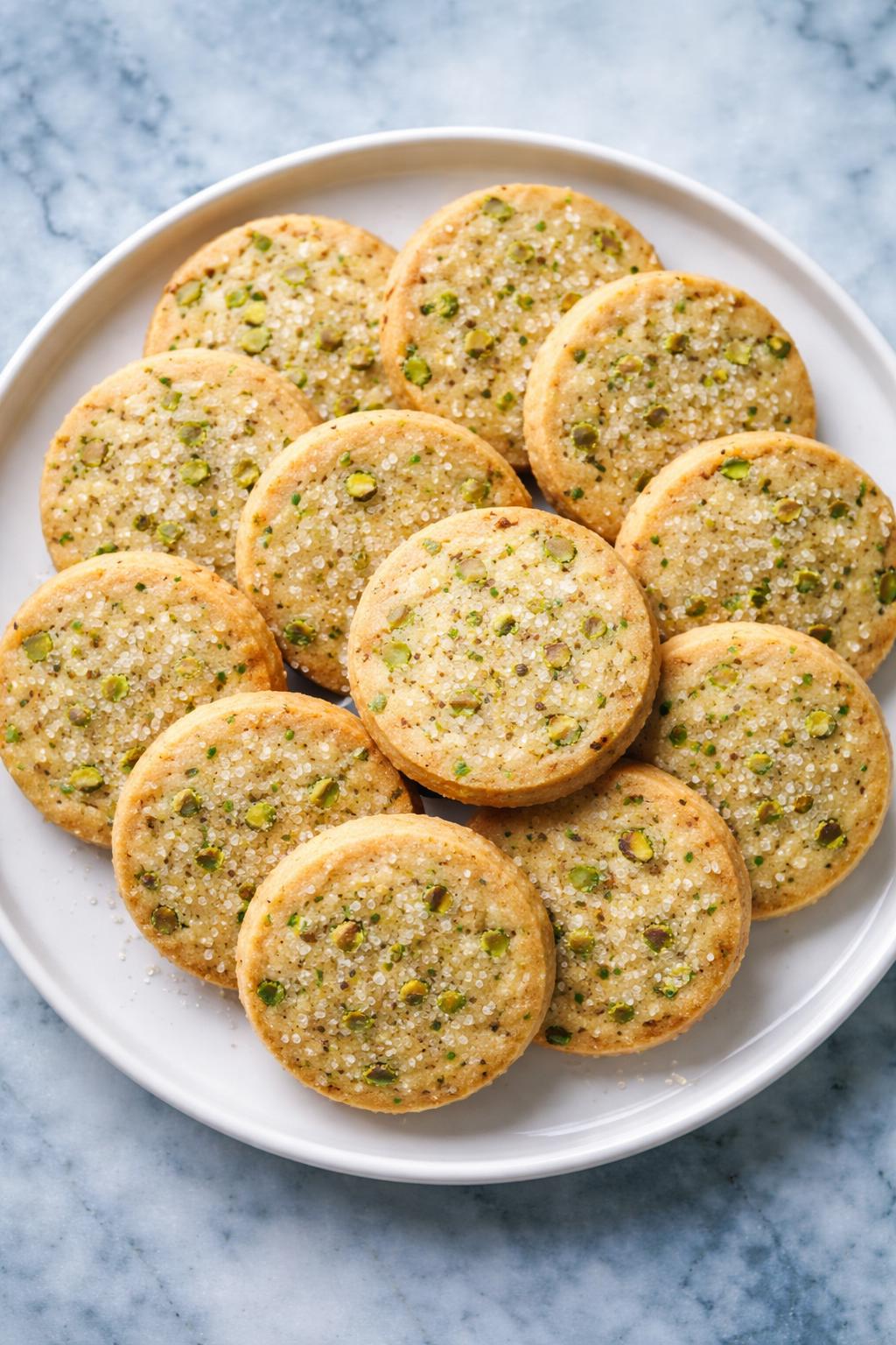 Pistachio Shortbread Cookies Recipe