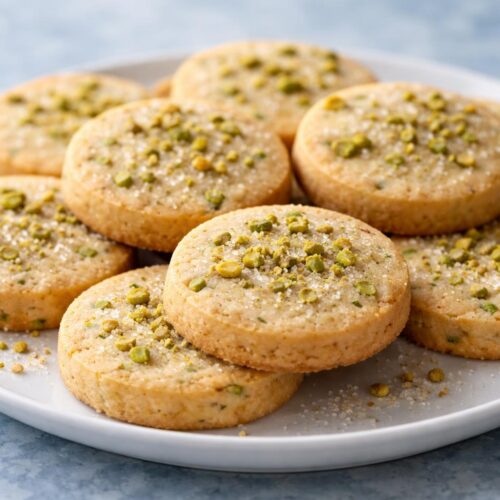 Pistachio Shortbread Cookies Recipe