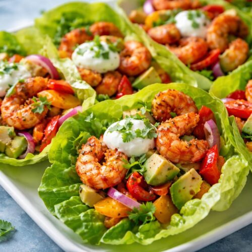 Sheet Pan Chili-Lime Shrimp Lettuce Wraps Recipe
