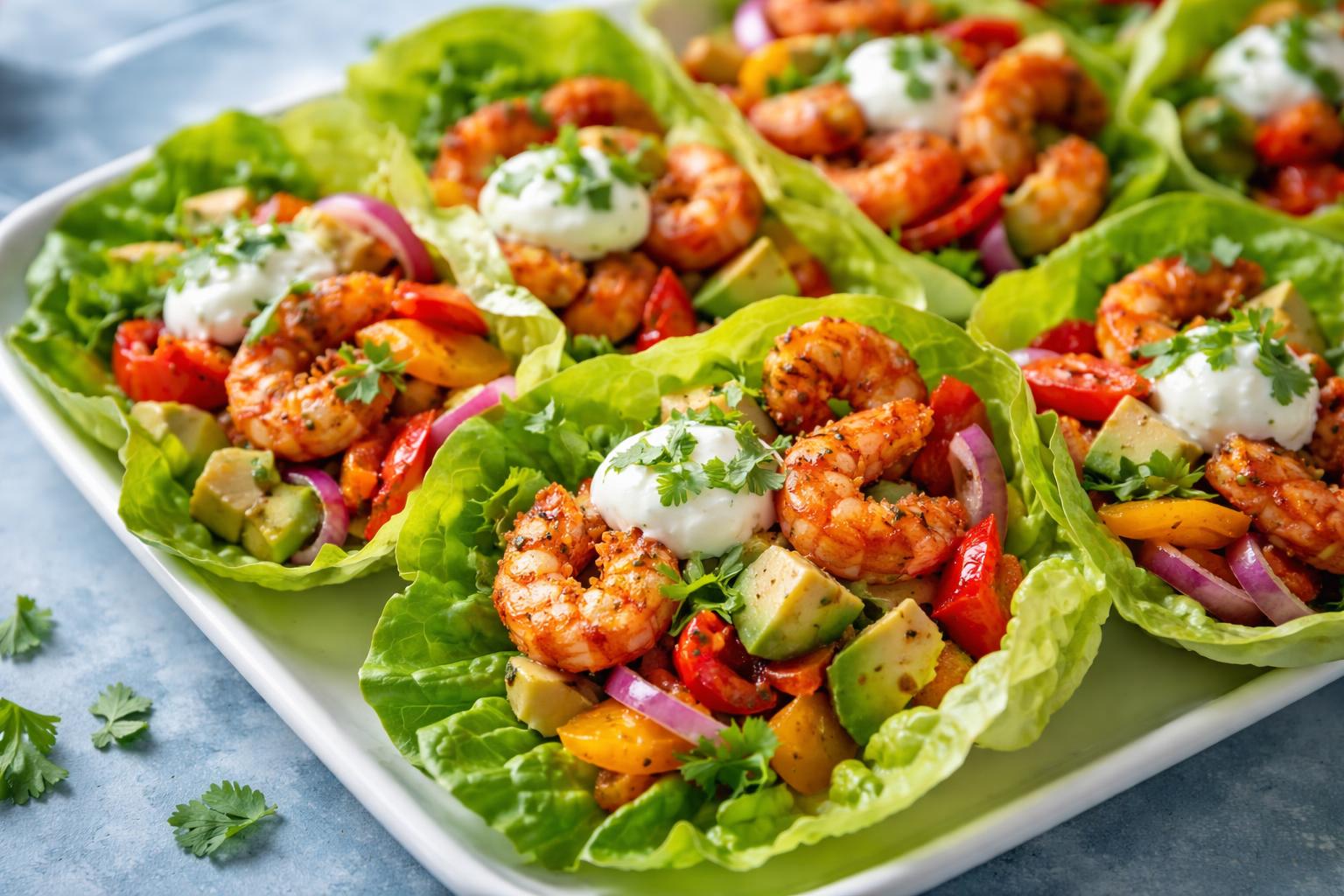 Sheet Pan Chili-Lime Shrimp Lettuce Wraps Recipe