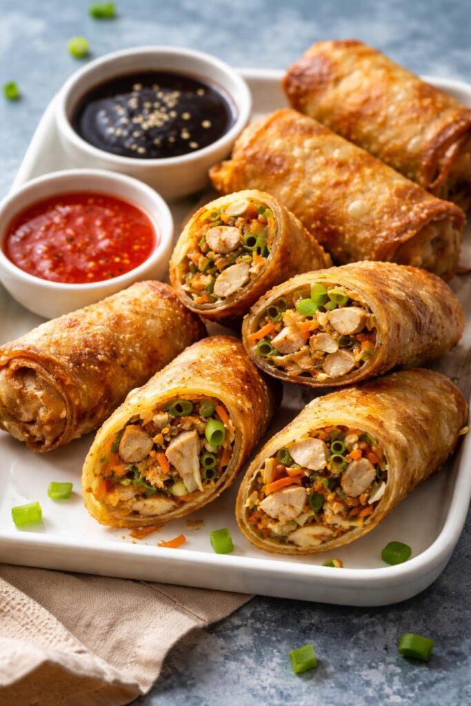 Teriyaki Chicken Egg Rolls Recipe
