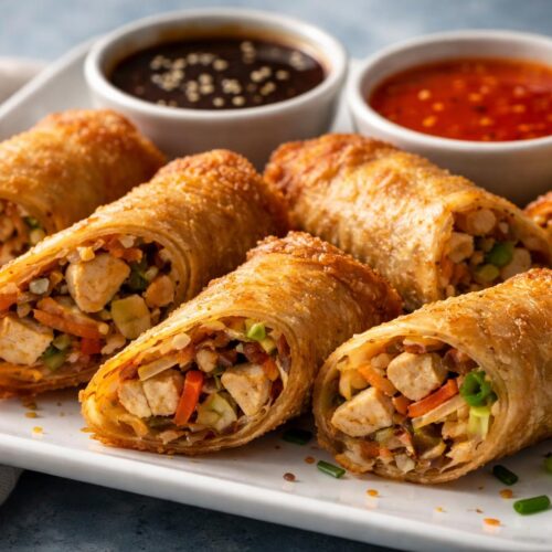 Teriyaki Chicken Egg Rolls Recipe