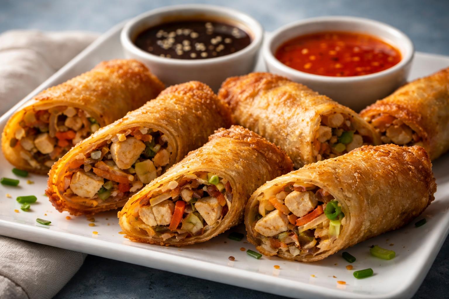 Teriyaki Chicken Egg Rolls Recipe
