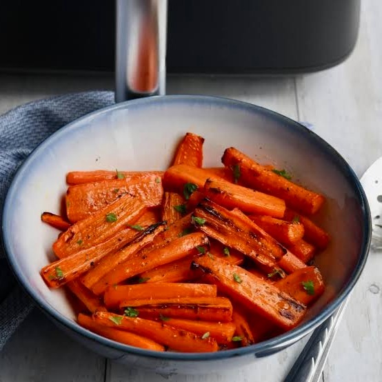 Air Fryer Roasted Carrots with Honey Glaze Recipe