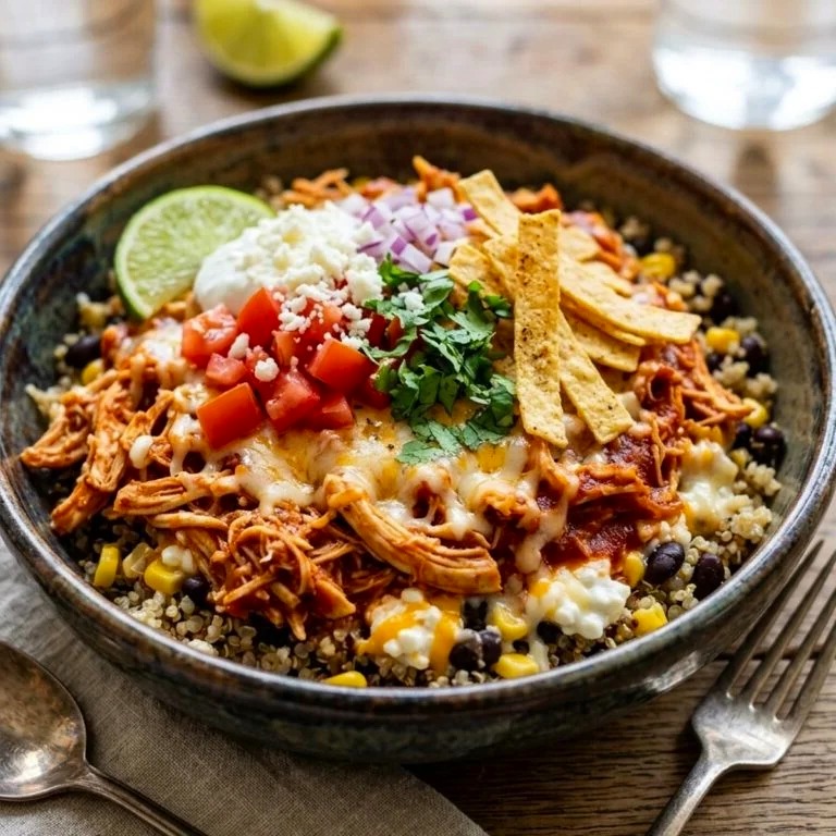 Chicken Cottage Cheese Enchilada Bowls Recipe