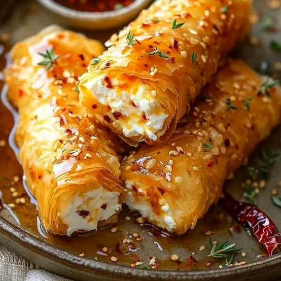 Chili Honey Magic Feta Rolls Recipe