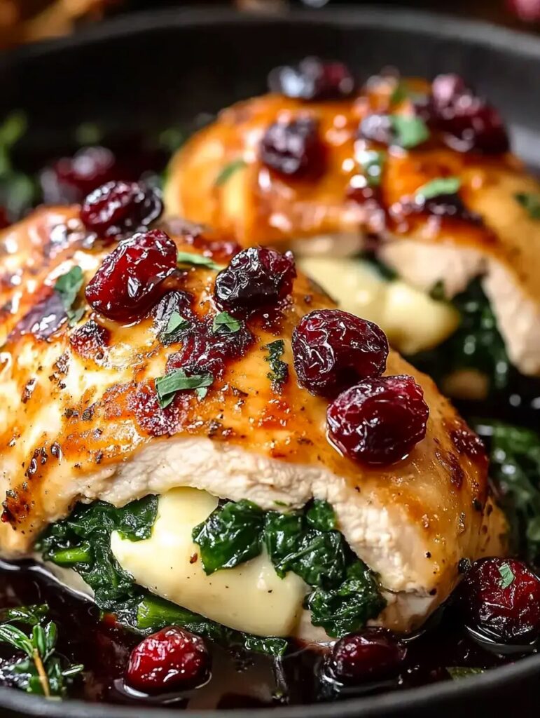 Cranberry Brie Stuffed Chicken Recipe